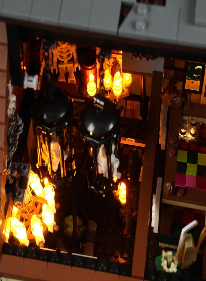 بريكسماكس طقم إضاءة LED من BRIKSMAX لنموذج LEGO-21341 من فيلم ديزني هوكوس بوكوس: كوخ الأخوات ساندرسون - متوافق مع نموذج مكعبات بناء LEGO ldeas - لا يشمل مجموعة LEGO - Image 5